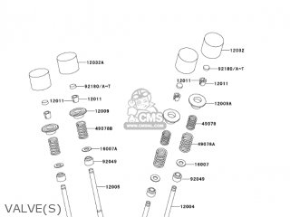 VALVE(S) - ZX600E9 NINJA ZX6 2001 USA CALIFORNIA CANADA