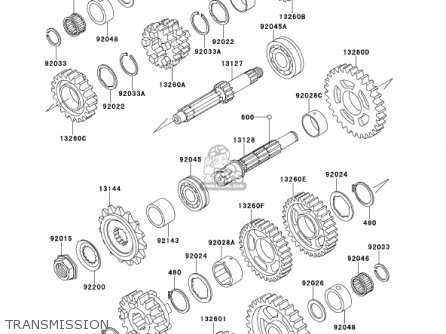 TRANSMISSION - ZX600E9 NINJA ZX6 2001 USA CALIFORNIA CANADA
