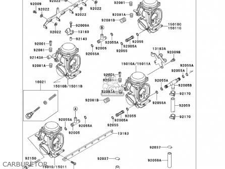 CARBURETOR - ZX600E9 NINJA ZX6 2001 USA CALIFORNIA CANADA