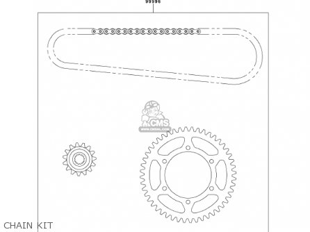 CHAIN KIT - ZX600E9 NINJA ZX6 2001 USA CALIFORNIA CANADA