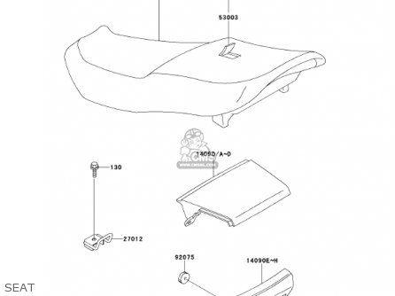 SEAT - ZX600E9 NINJA ZX6 2001 USA CALIFORNIA CANADA