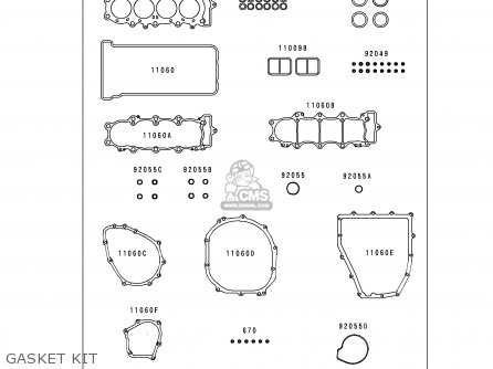 GASKET KIT - ZX600F1 NINJA ZX6R 1995 EUROPE UK FR NL AR FG GR IT NR SD SP ST
