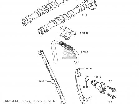CAMSHAFT(S)/TENSIONER - ZX600F1 NINJA ZX6R 1995 USA CALIFORNIA CANADA