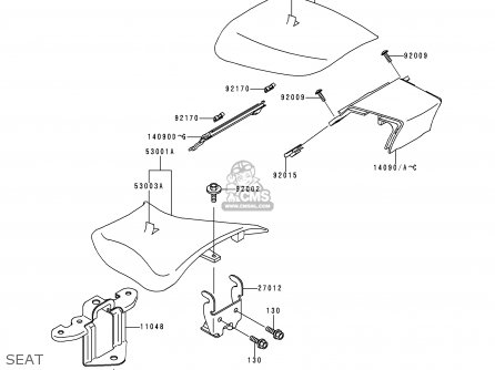 SEAT - ZX600F1 NINJA ZX6R 1995 USA CALIFORNIA CANADA