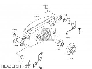 HEADLIGHT(S) - ZX600F1 NINJA ZX6R 1995 USA CALIFORNIA CANADA