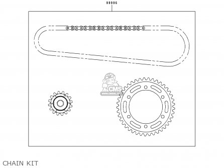 CHAIN KIT - ZX600F2 NINJA ZX6R 1996 EUROPE UK FR NL AR FG GR IT NR SD SP ST