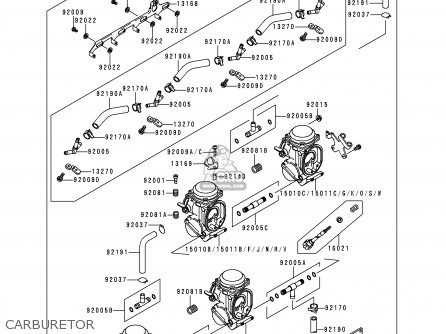 CARBURETOR - ZX600F3 NINJA ZX6R 1997 EUROPE UK FR NL AR FG GR IT NR SD SP ST