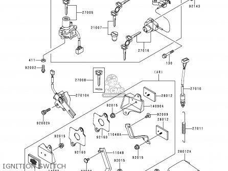 IGNITION SWITCH - ZX600F3 NINJA ZX6R 1997 EUROPE UK FR NL AR FG GR IT NR SD SP ST
