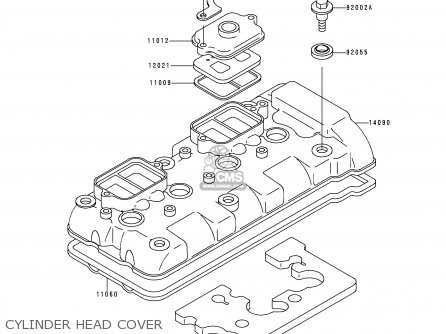 CYLINDER HEAD COVER - ZX600F3 NINJA ZX6R 1997 USA CALIFORNIA CANADA
