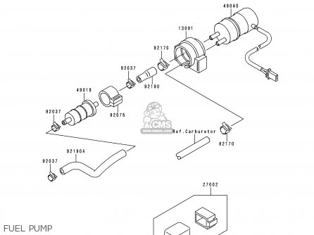 FUEL PUMP - ZX600F3 NINJA ZX6R 1997 USA CALIFORNIA CANADA