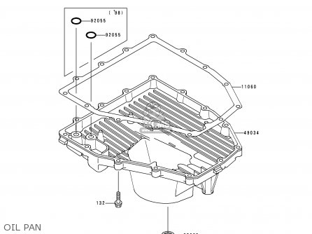 OIL PAN - ZX600G1 NINJA ZX6R 1998 EUROPE UK FR NL AR FG GR IT NR SD SP