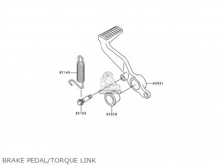 BRAKE PEDAL/TORQUE LINK - ZX600G1 NINJA ZX6R 1998 USA CALIFORNIA CANADA