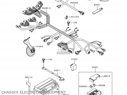 CHASSIS ELECTRICAL EQUIPMENT - ZX600G1 NINJA ZX6R 1998 USA CALIFORNIA CANADA