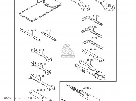 OWNER'S TOOLS - ZX600G1 NINJA ZX6R 1998 USA CALIFORNIA CANADA