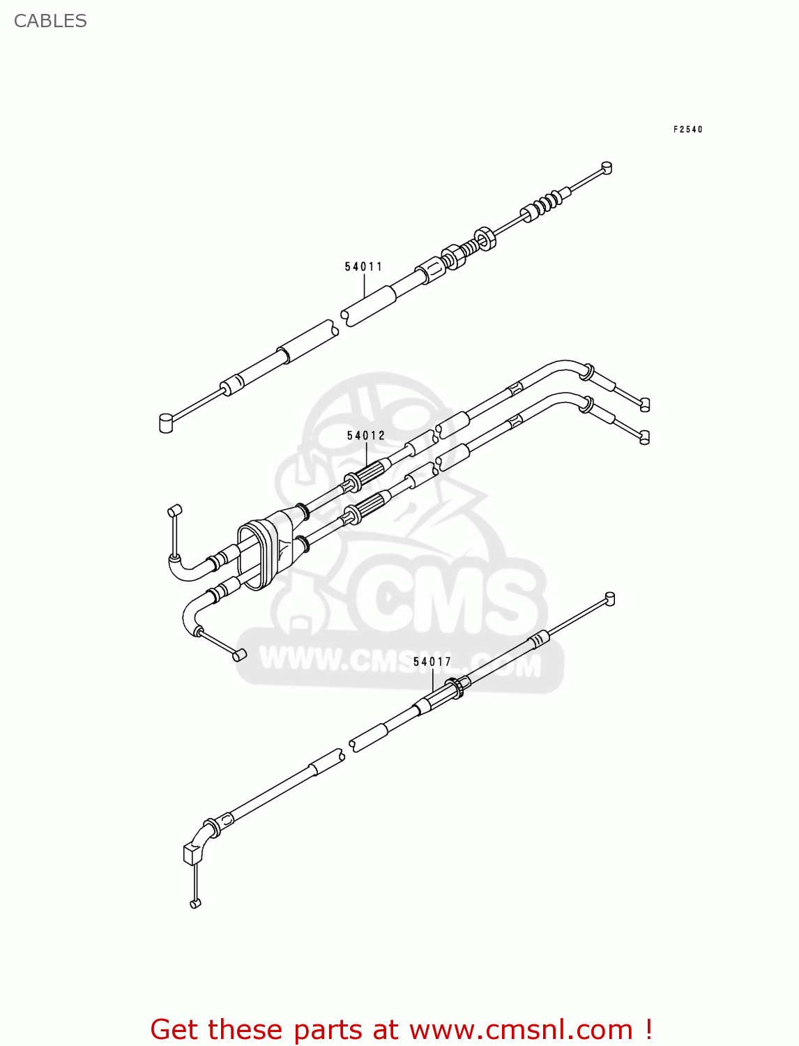 CABLES ZX600G2 NINJA ZX6R 1999 EUROPE UK FR NL AR FG GR IT NR SD SP