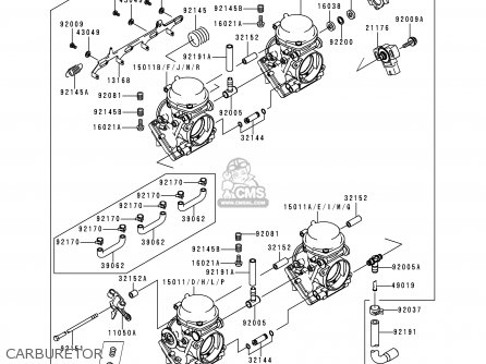 CARBURETOR - ZX600G2 NINJA ZX6R 1999 EUROPE UK FR NL AR FG GR IT NR SD SP
