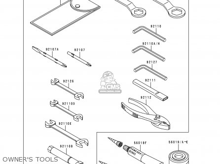 OWNER'S TOOLS - ZX600G2 NINJA ZX6R 1999 EUROPE UK FR NL AR FG GR IT NR SD SP