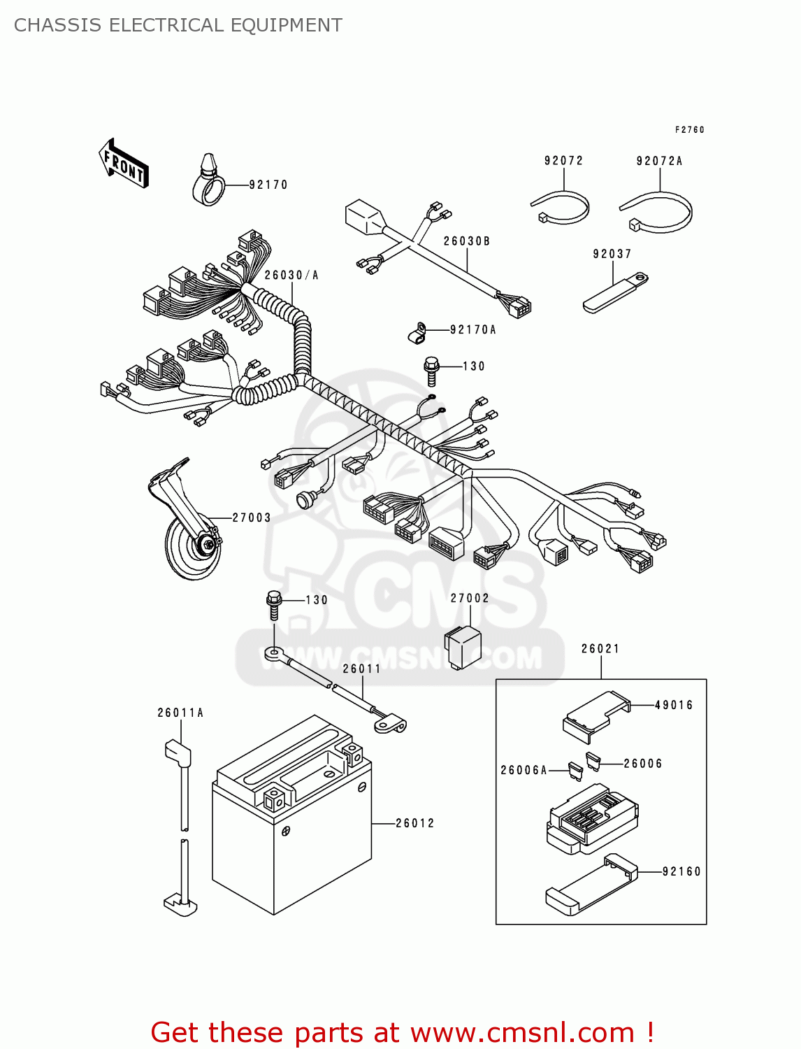 CHASSIS ELECTRICAL EQUIPMENT ZX600G2 NINJA ZX6R 1999 USA CALIFORNIA CANADA