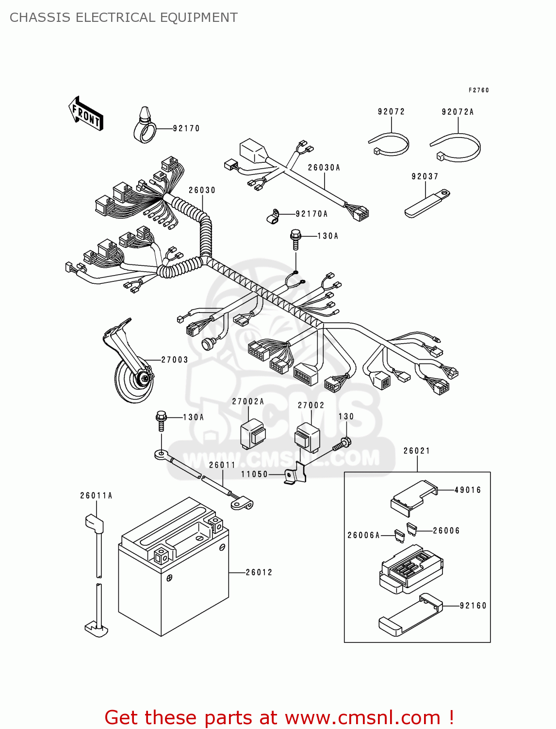 CHASSIS ELECTRICAL EQUIPMENT ZX600H1 NINJA ZX6R 1998 FG ST