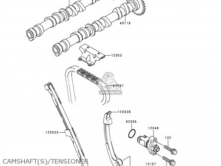 CAMSHAFT(S)/TENSIONER - ZX600H1 NINJA ZX6R 1998 FG ST