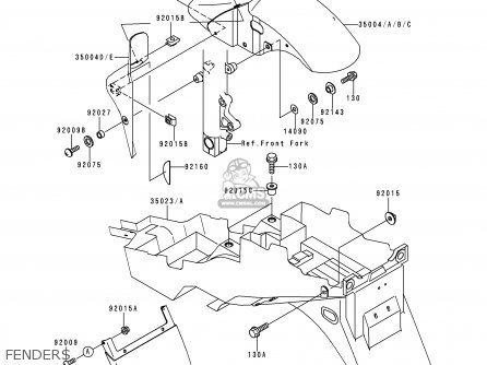 FENDERS - ZX600H1 NINJA ZX6R 1998 FG ST