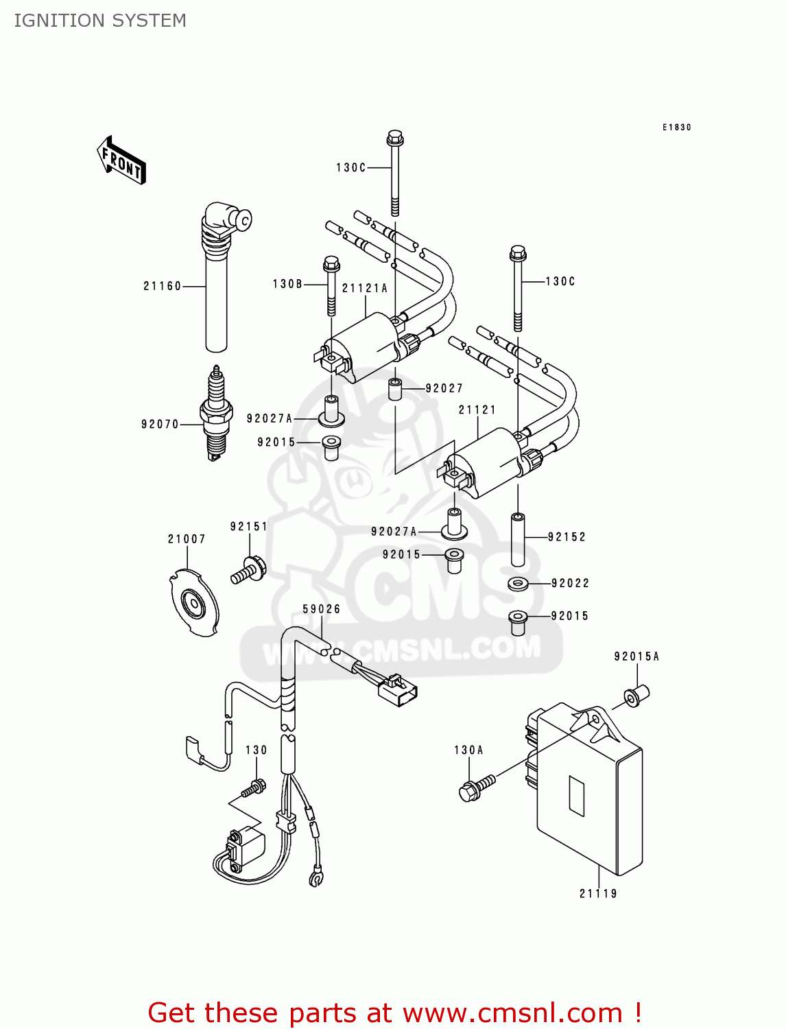 Kawasaki ZX600H2 NINJA ZX6R 1999 FG ST IGNITION SYSTEM buy original