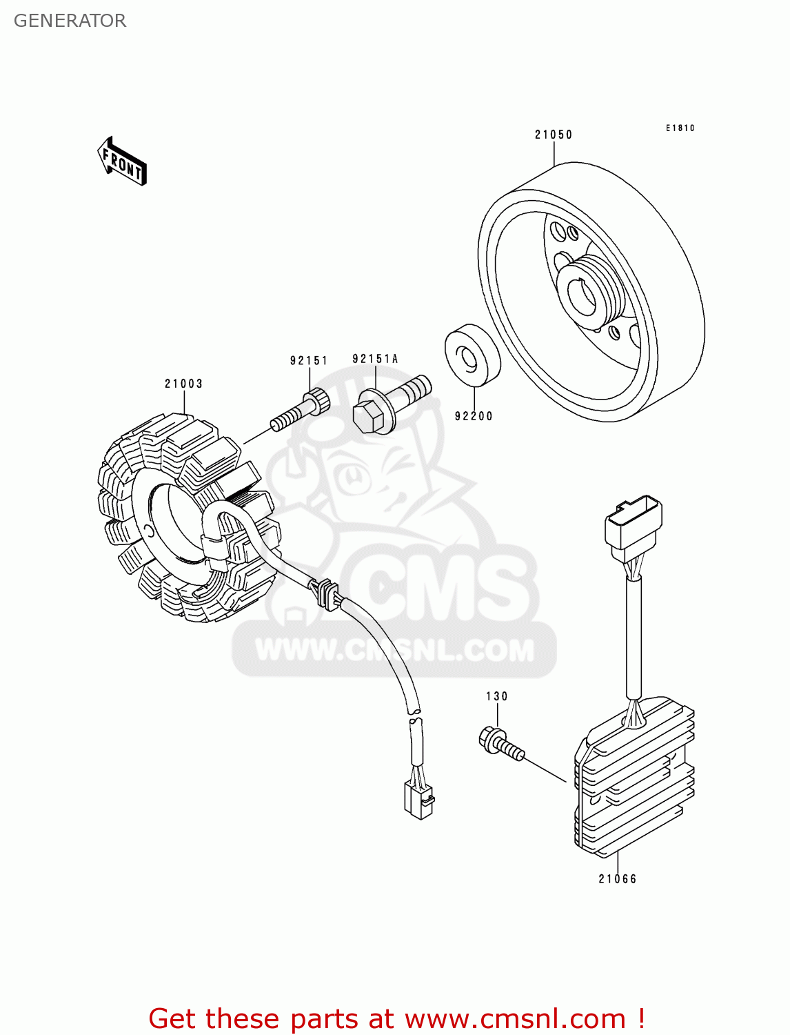 GENERATOR ZX600H2 NINJA ZX6R 1999 FG ST