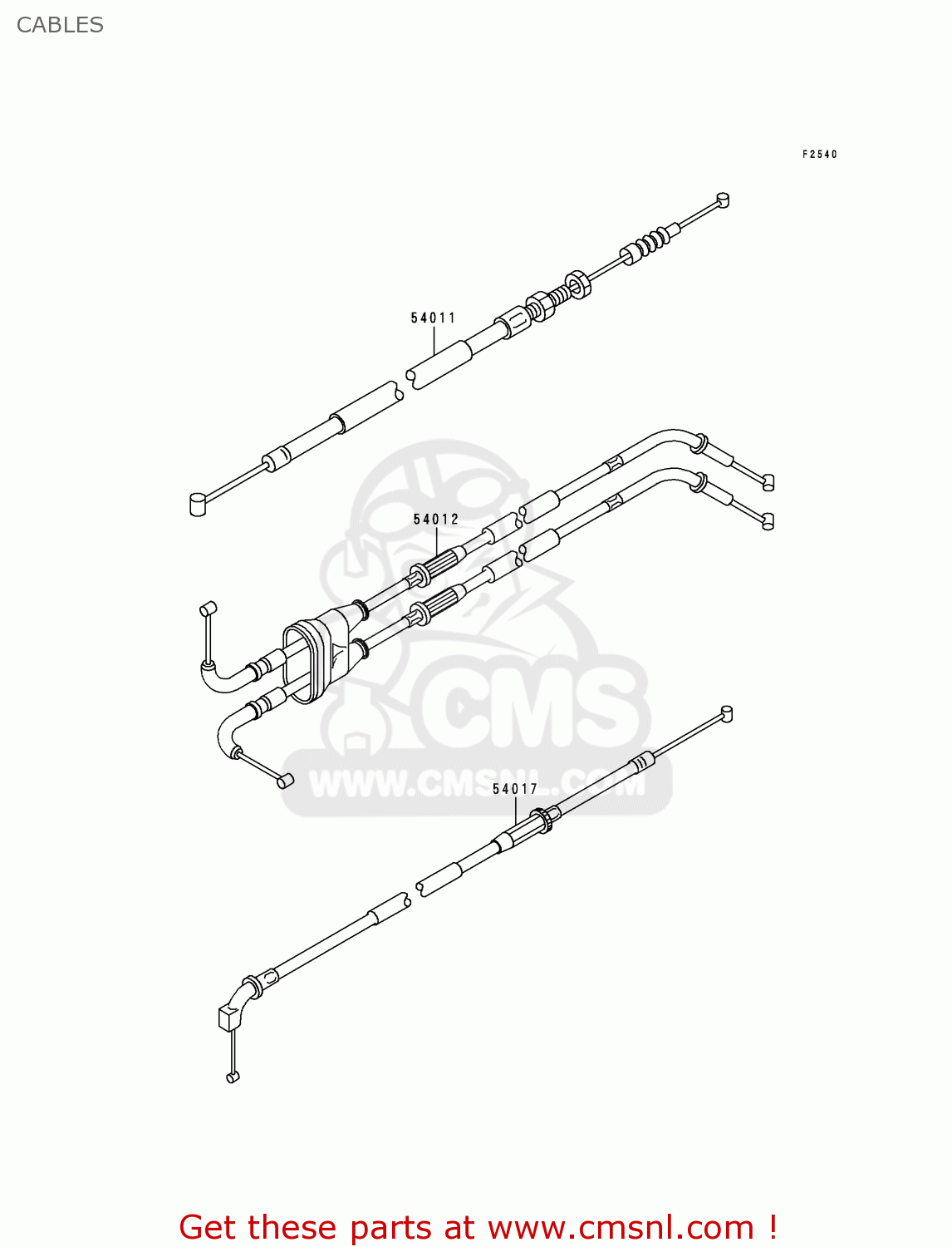 CABLES ZX600H2 NINJA ZX6R 1999 FG ST