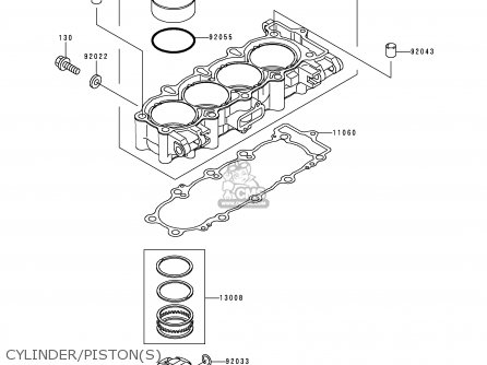 CYLINDER/PISTON(S) - ZX600H2 NINJA ZX6R 1999 FG ST