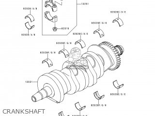 CRANKSHAFT - ZX600H2 NINJA ZX6R 1999 FG ST