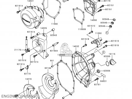 ENGINE COVER(S) - ZX600H2 NINJA ZX6R 1999 FG ST