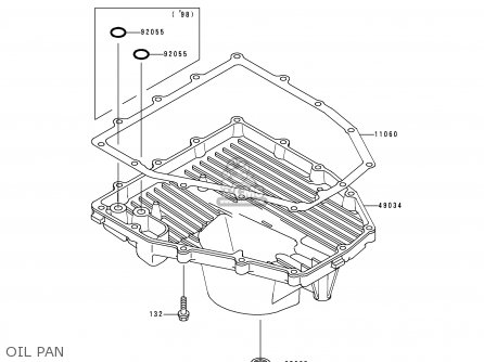 OIL PAN - ZX600H2 NINJA ZX6R 1999 FG ST