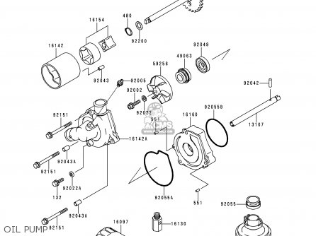 OIL PUMP - ZX600H2 NINJA ZX6R 1999 FG ST