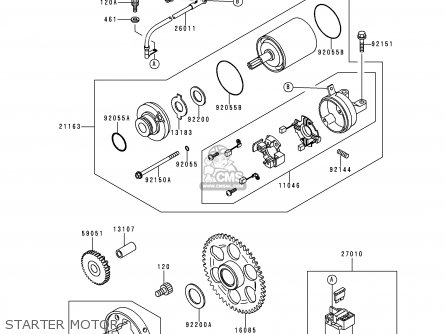 STARTER MOTOR - ZX600H2 NINJA ZX6R 1999 FG ST