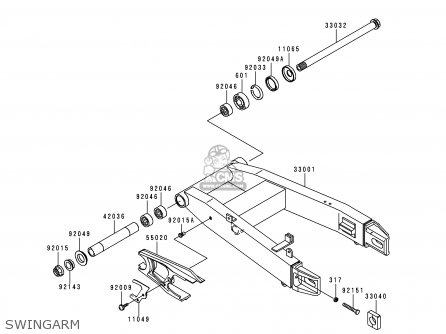 SWINGARM - ZX600H2 NINJA ZX6R 1999 FG ST