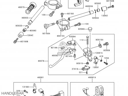 HANDLEBAR - ZX600H2 NINJA ZX6R 1999 FG ST