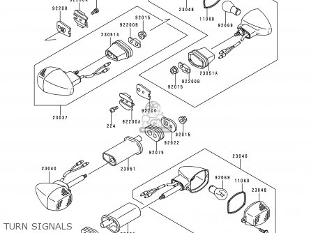 TURN SIGNALS - ZX600H2 NINJA ZX6R 1999 FG ST