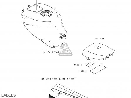 LABELS - ZX600H2 NINJA ZX6R 1999 FG ST