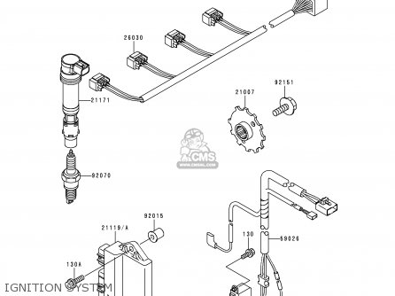 IGNITION SYSTEM - ZX600J1 NINJA ZX6R 2000 USA CALIFORNIA CANADA