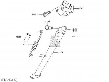 STAND(S) - ZX600J1 NINJA ZX6R 2000 USA CALIFORNIA CANADA