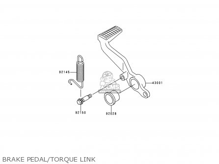 BRAKE PEDAL/TORQUE LINK - ZX600J1 NINJA ZX6R 2000 USA CALIFORNIA CANADA