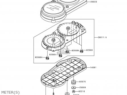 METER(S) - ZX600J1 NINJA ZX6R 2000 USA CALIFORNIA CANADA