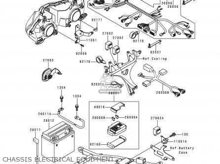 CHASSIS ELECTRICAL EQUIPMENT - ZX600J1 NINJA ZX6R 2000 USA CALIFORNIA CANADA