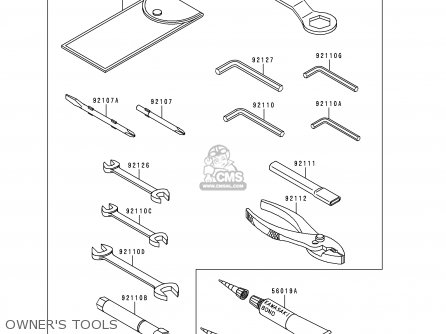 OWNER'S TOOLS - ZX600J1 NINJA ZX6R 2000 USA CALIFORNIA CANADA