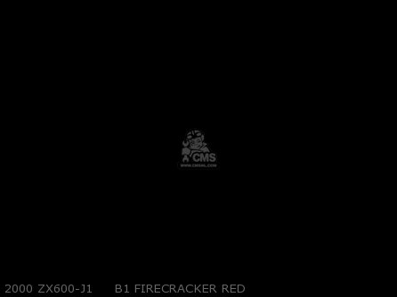 2000 ZX600-J1     B1 FIRECRACKER RED - ZX600J1 NINJA ZX6R 2000 USA CALIFORNIA CANADA