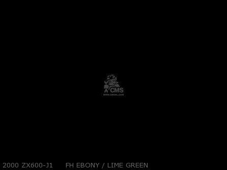 2000 ZX600-J1     FH EBONY / LIME GREEN - ZX600J1 NINJA ZX6R 2000 USA CALIFORNIA CANADA