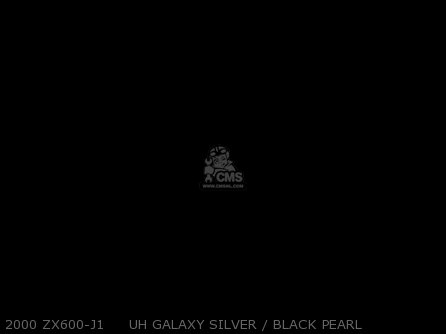 2000 ZX600-J1     UH GALAXY SILVER / BLACK PEARL - ZX600J1 NINJA ZX6R 2000 USA CALIFORNIA CANADA