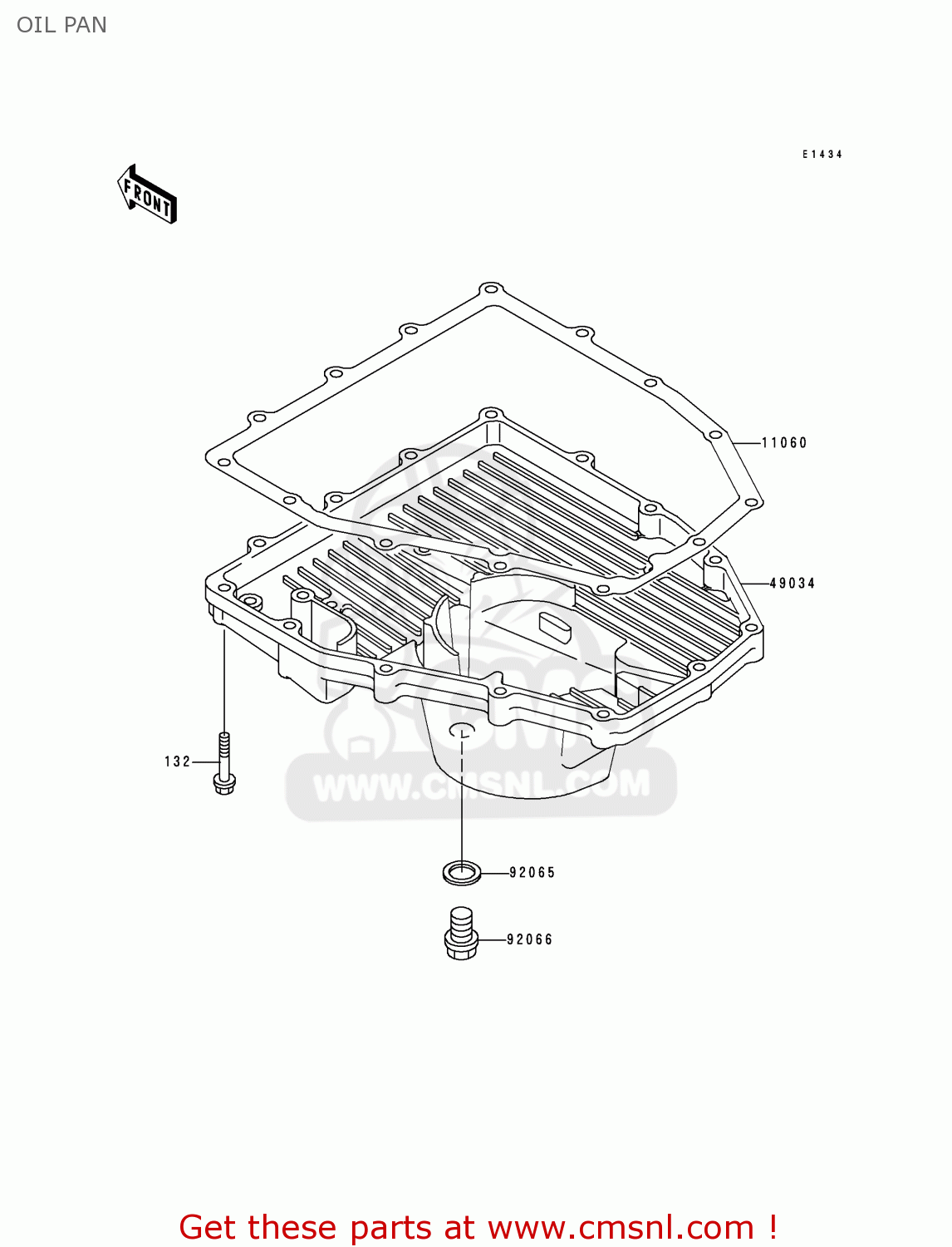 OIL PAN ZX600J1H NINJA ZX6R 2000 EUROPE UK FR IS NR