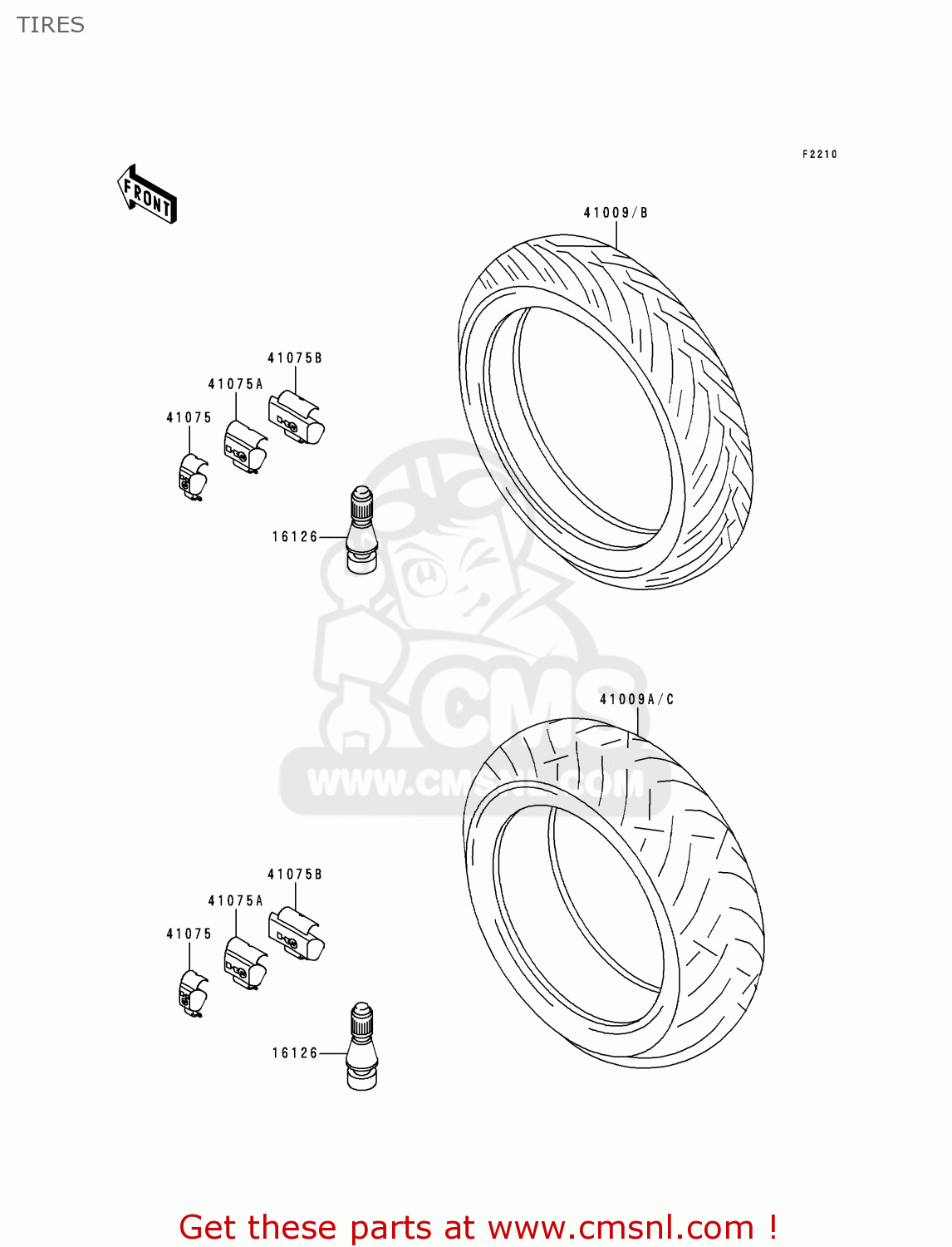 TIRES ZX600J1H NINJA ZX6R 2000 EUROPE UK FR IS NR