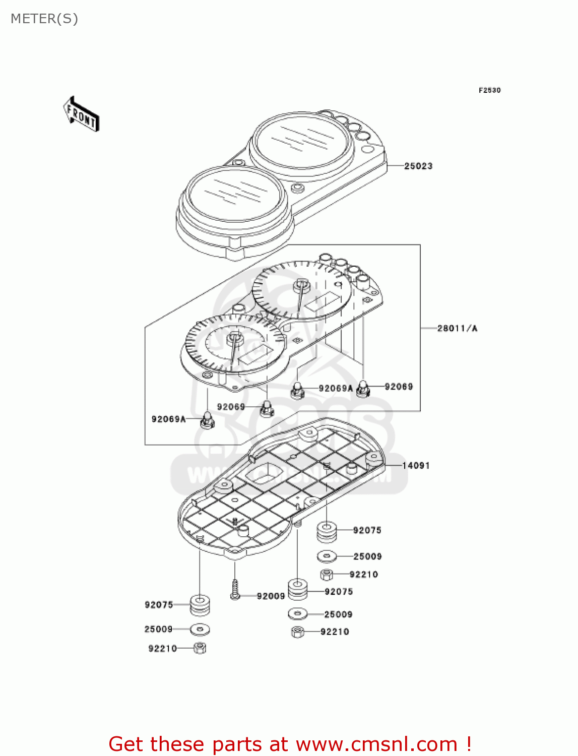 METER(S) ZX600J3 NINJA ZX6R 2002 USA CALIFORNIA CANADA